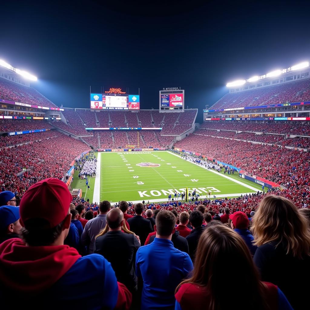 The Electric Atmosphere of a KU vs MSU Game