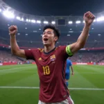 Kubo Celebrating a Goal in FIFA 23