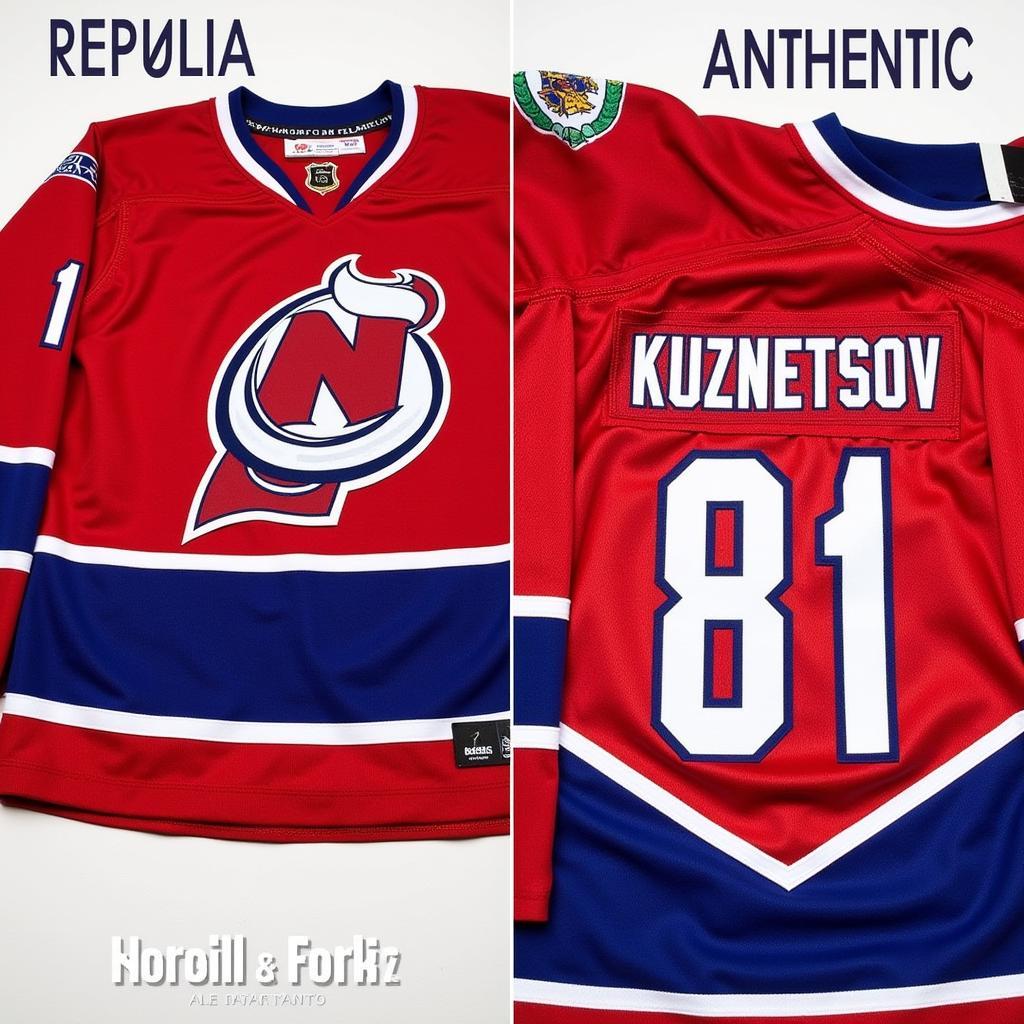 Replica vs. Authentic Kuznetsov Jerseys