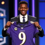 Lamar Jackson at the NFL Draft