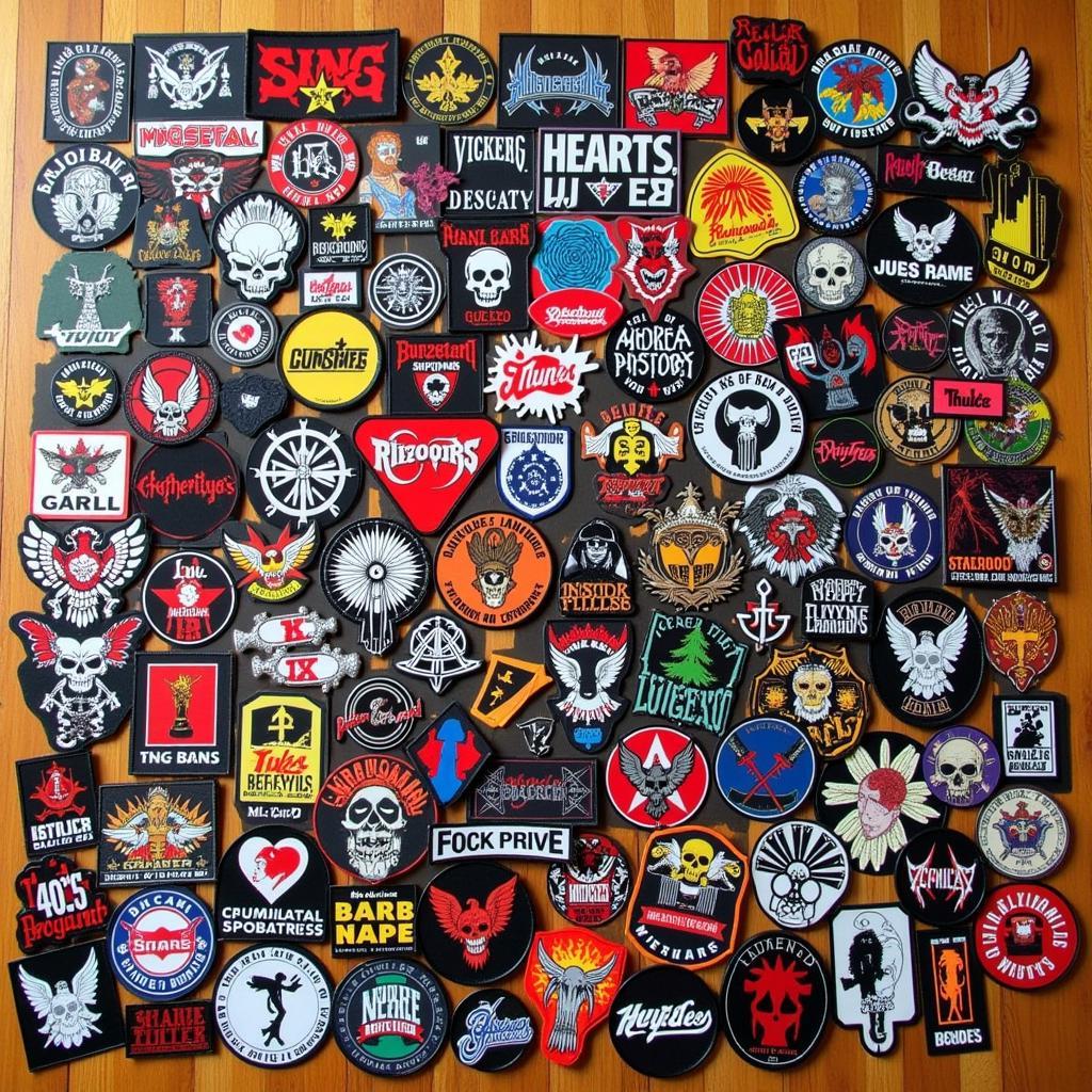 Large Iron-On Patches in Various Designs