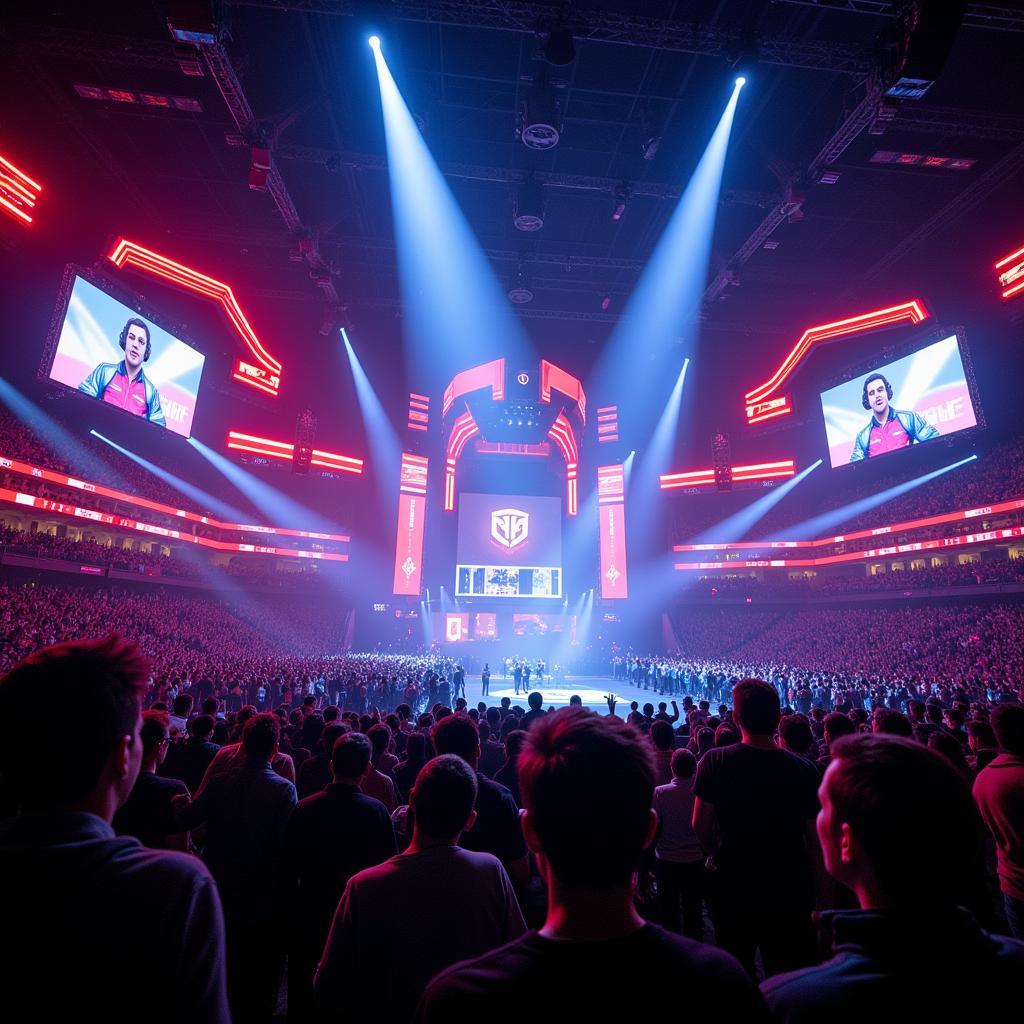 A Packed Stadium at an Esports Tournament