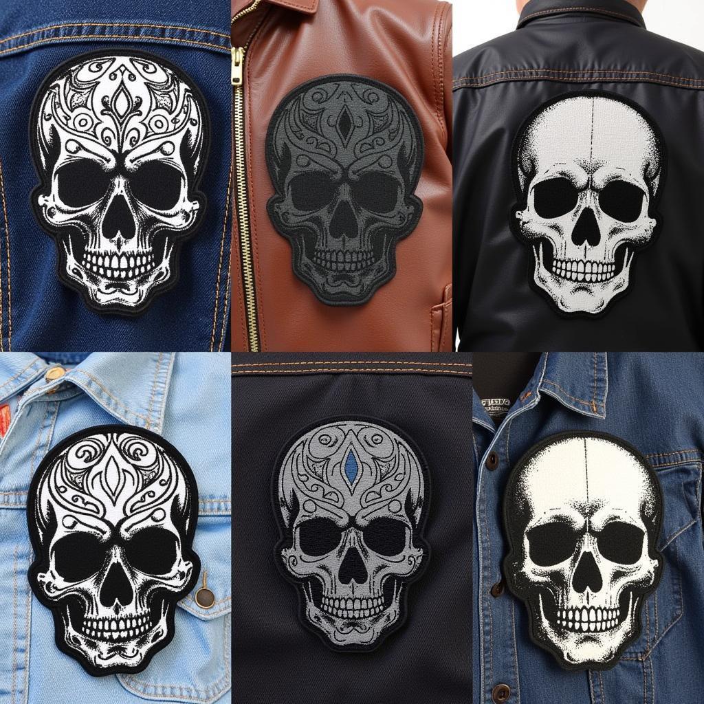 Large Skull Patch Styles