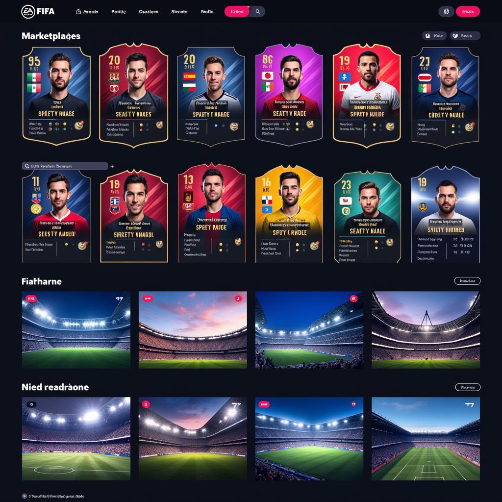 Latium FIFA marketplace interface