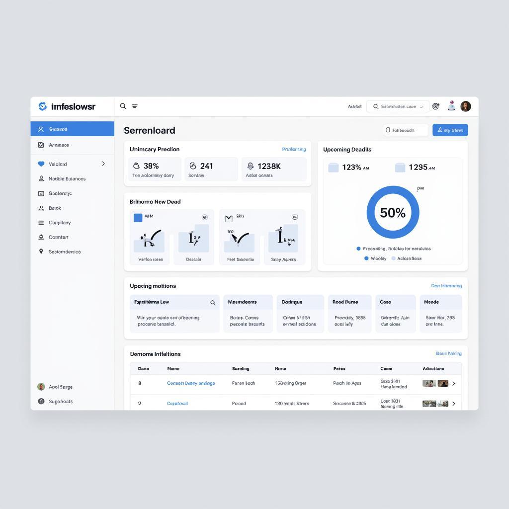 Modern Legal CRM Dashboard