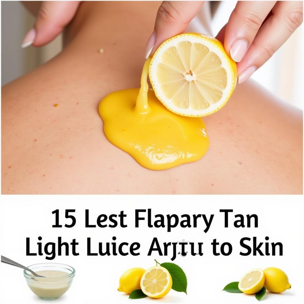 Brightening Uneven Tan with Lemon Juice