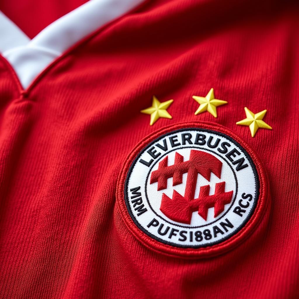 Close-up Details of the Leverkusen 24/25 Kit