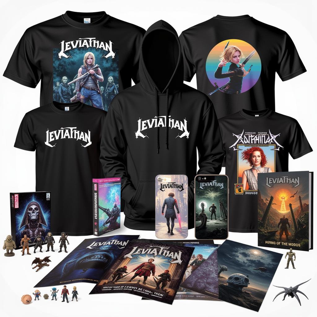 Assortment of Leviathan Merchandise