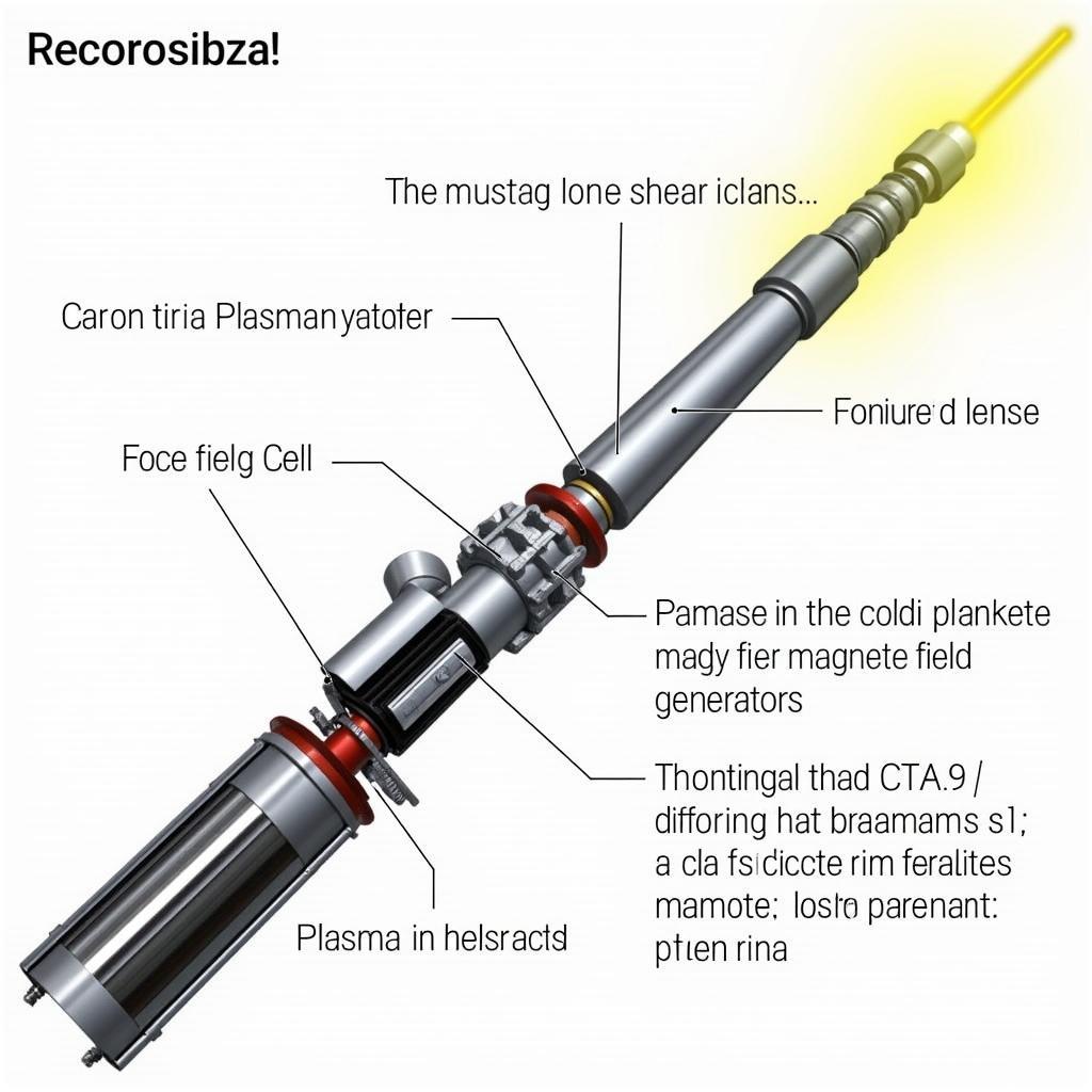 Diagram of Lightsaber Internal Components