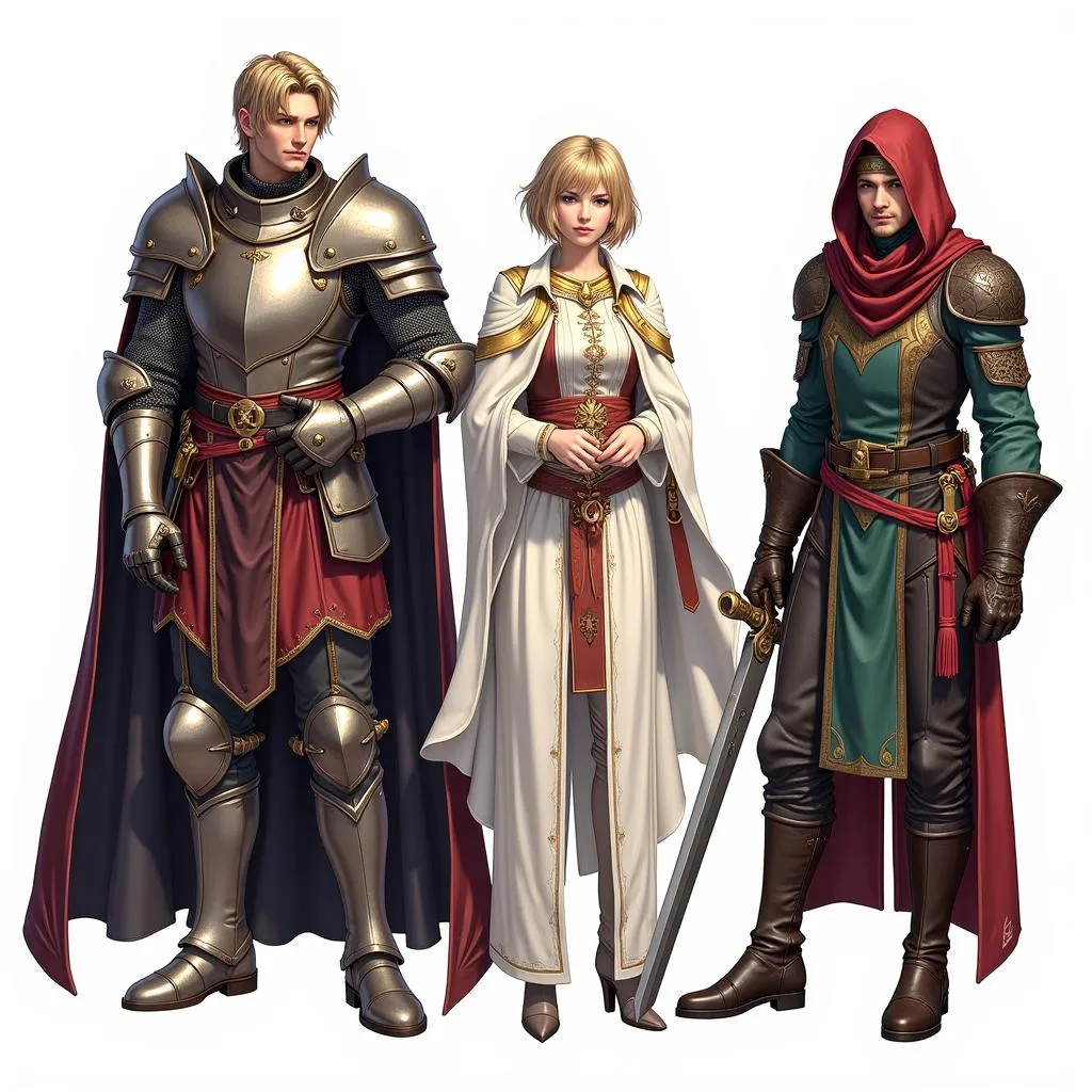 Diverse classes working together in a Lineage II LS party