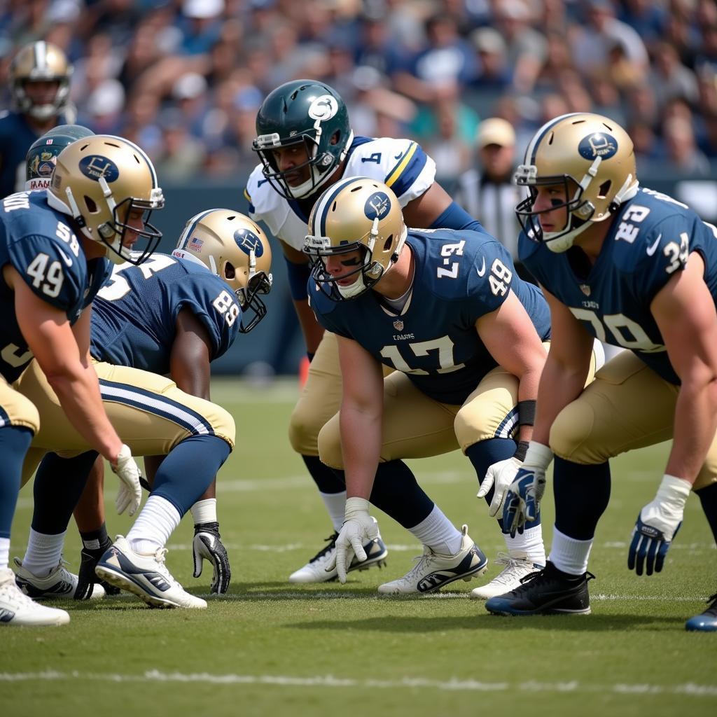 Linebacker Reading the Offense