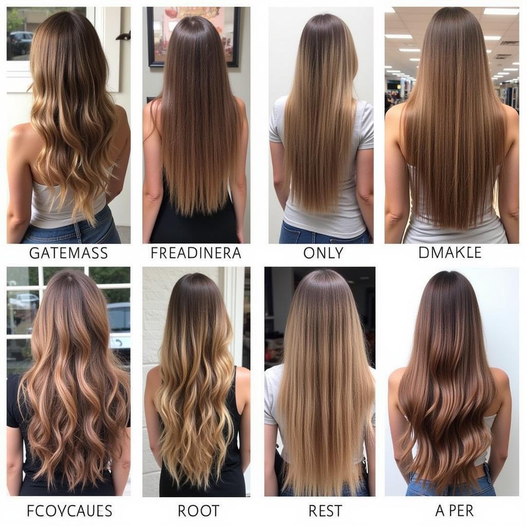 Examples of lived-in hair color