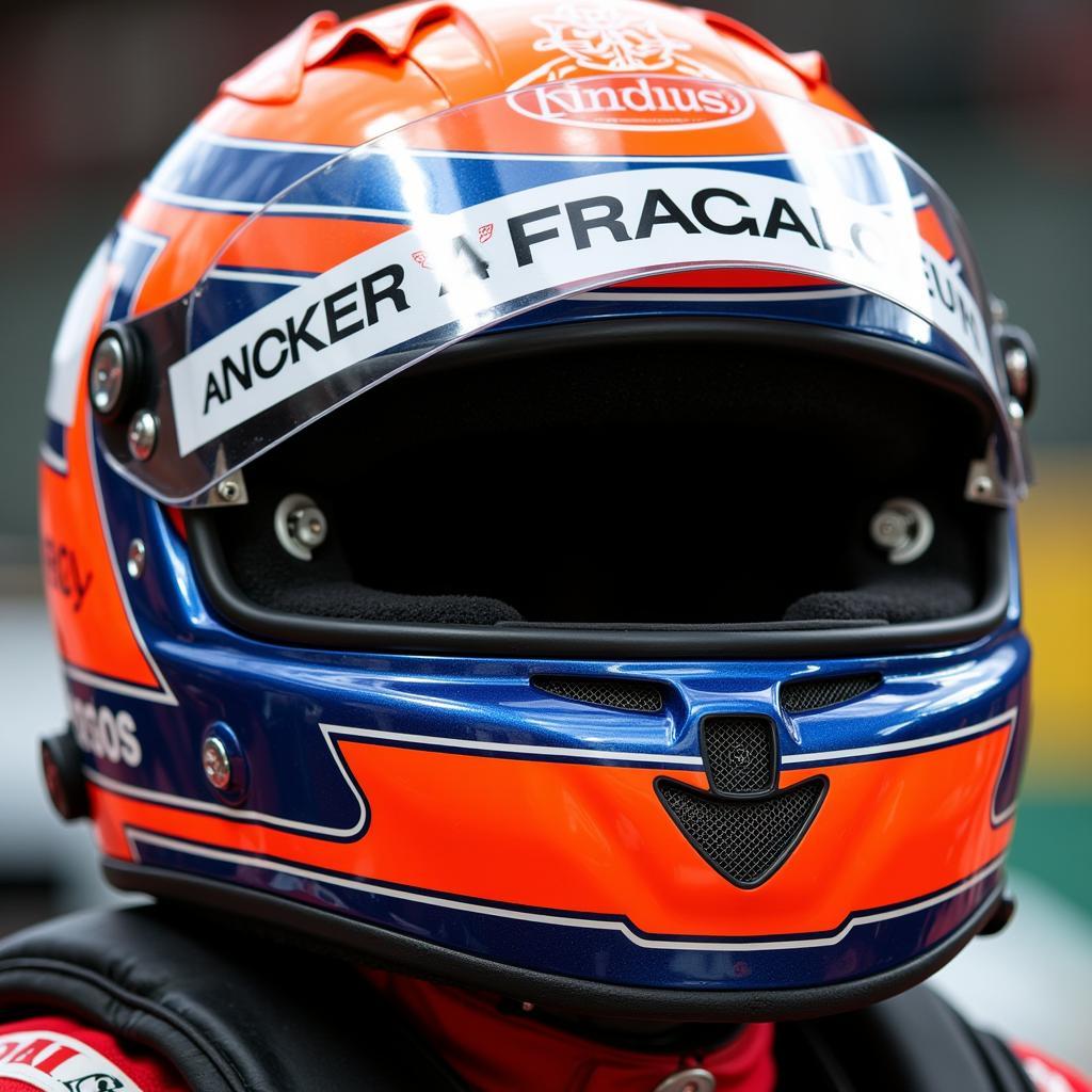 Logan Sargeant Helmet Close-Up