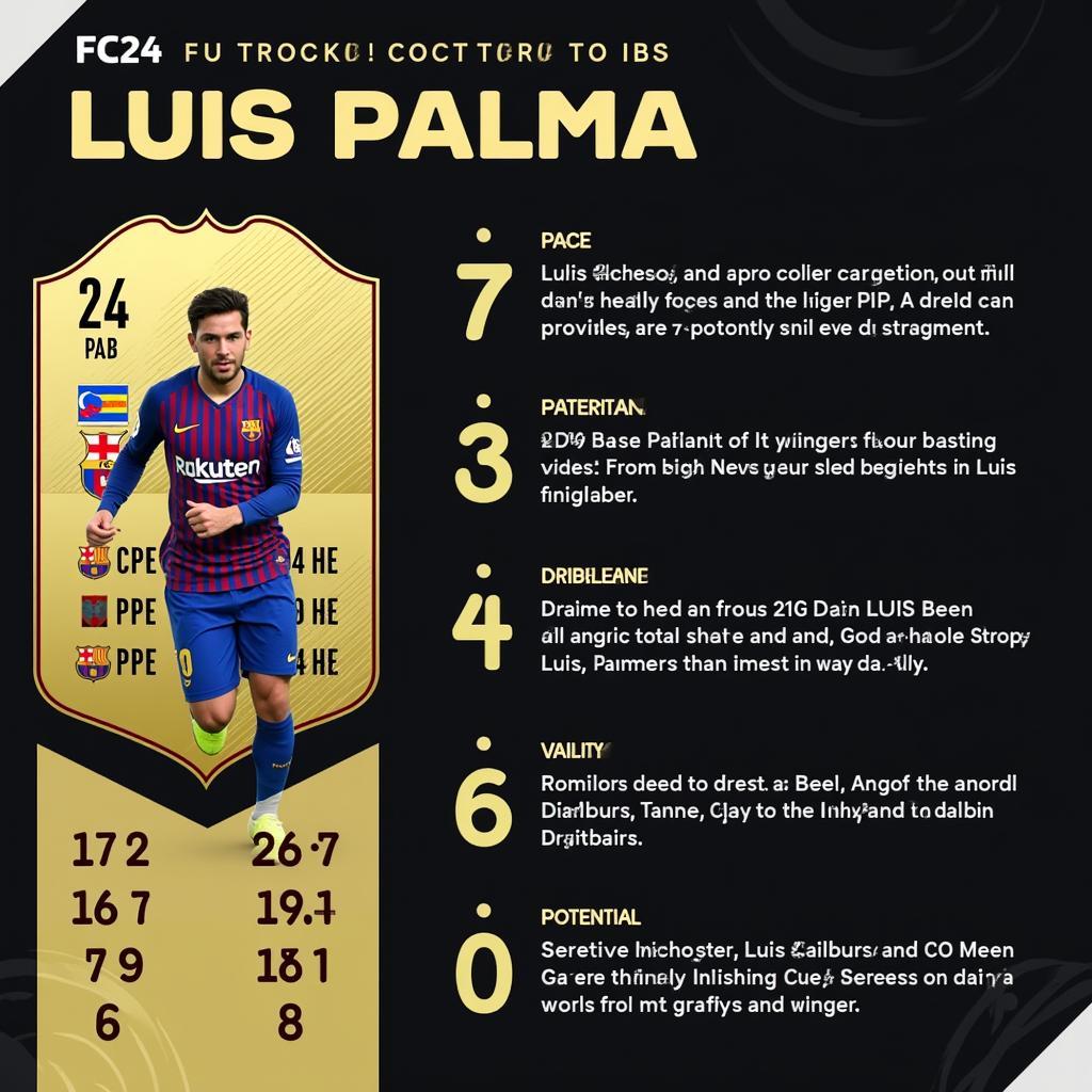 Luis Palma FC 24 In-Game Stats Screenshot