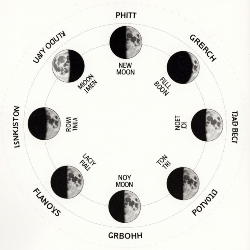 Lunar Phases Diagram