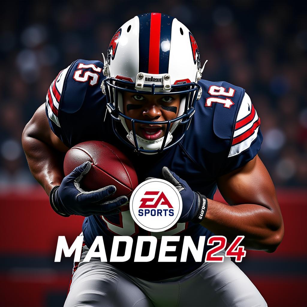 Madden 24 Wallpaper Featuring the Cover Athlete