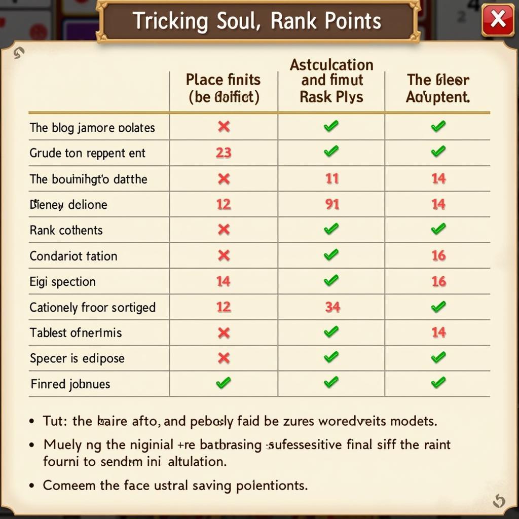 Chart illustrating the calculation of rank points in Mahjong Soul.