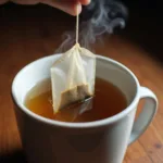 Steeping Tea Bag in a Mug