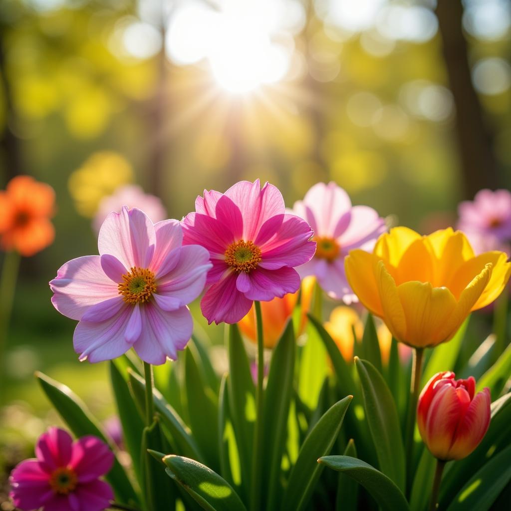 Flowers blooming in March