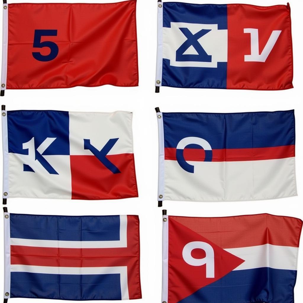 Maritime Signal Flags with Numbers