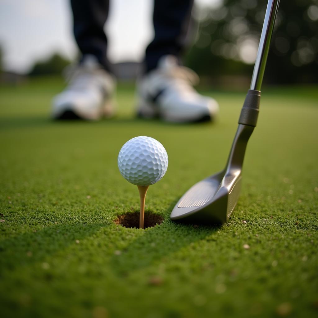 Golfer Marking Their Ball on the Fringe