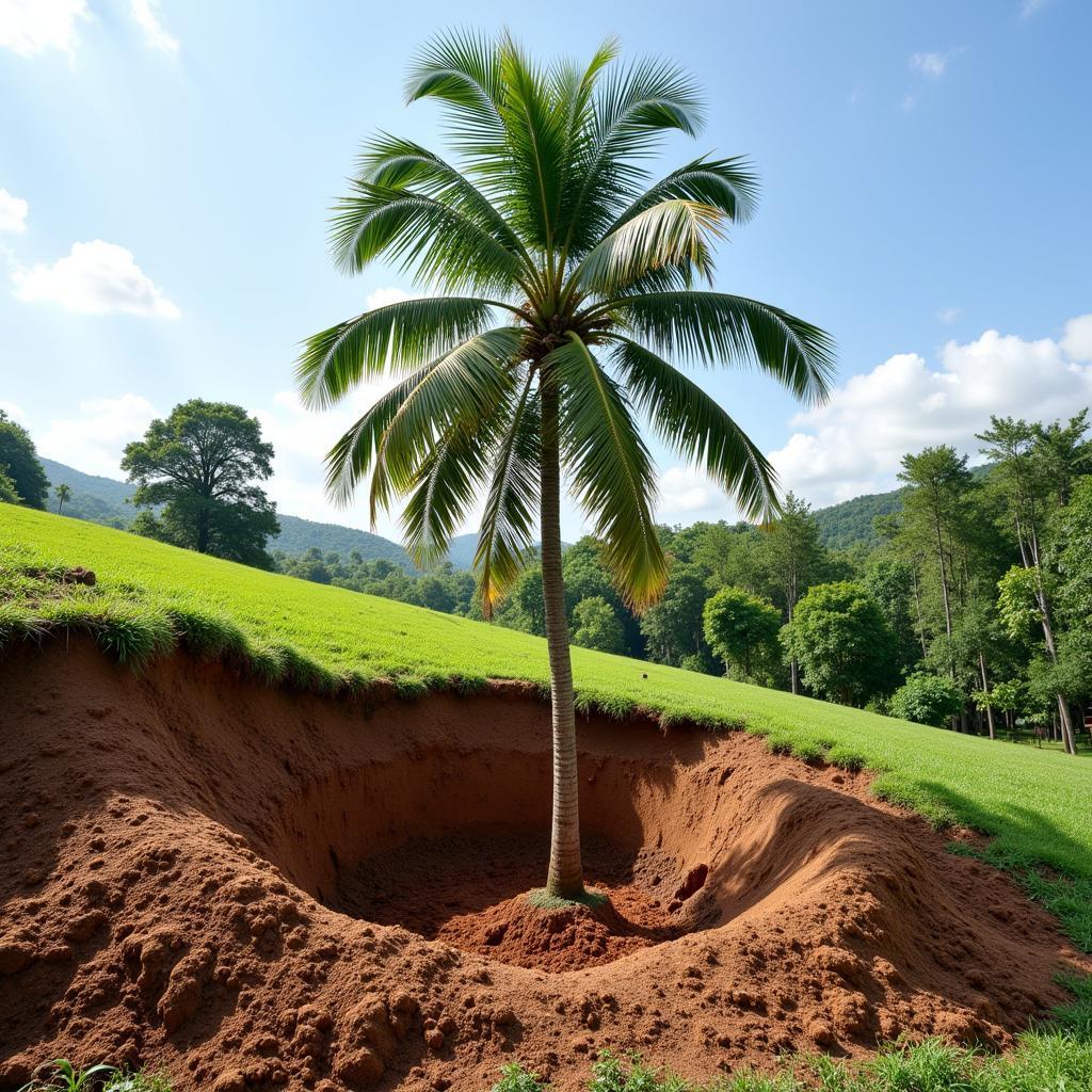 Planting a Mature Coconut Tree