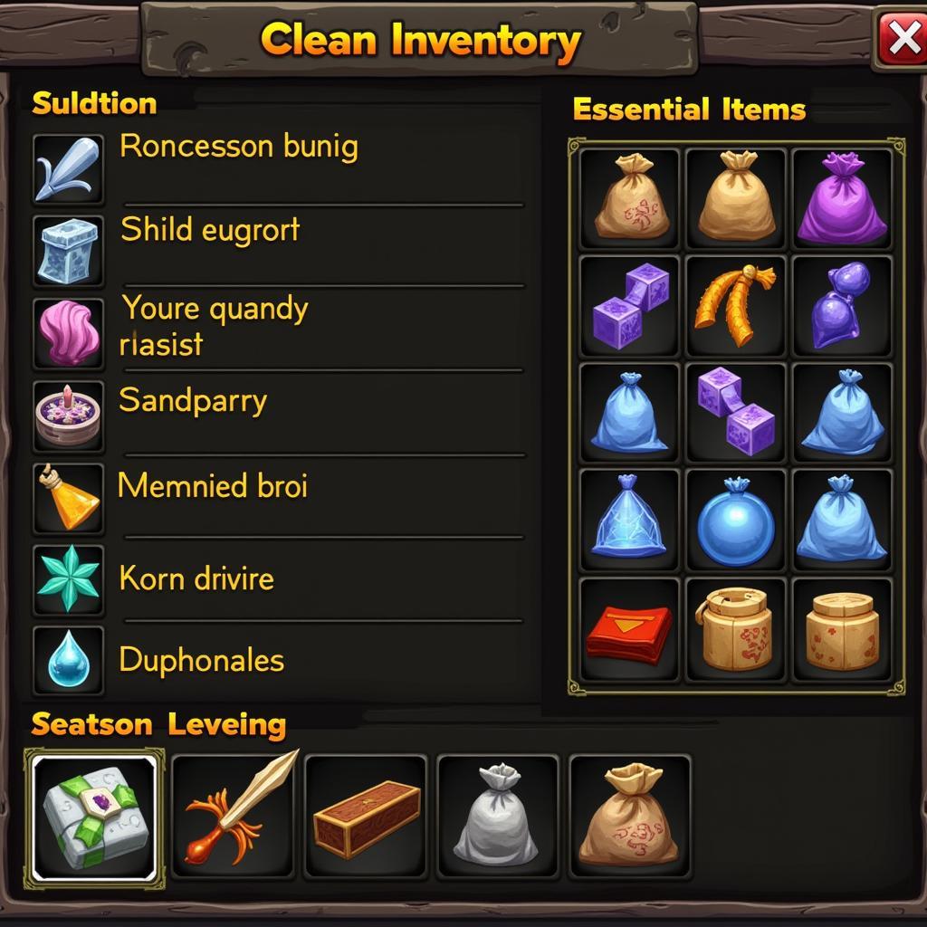 Efficient Inventory Management for Max Level Players