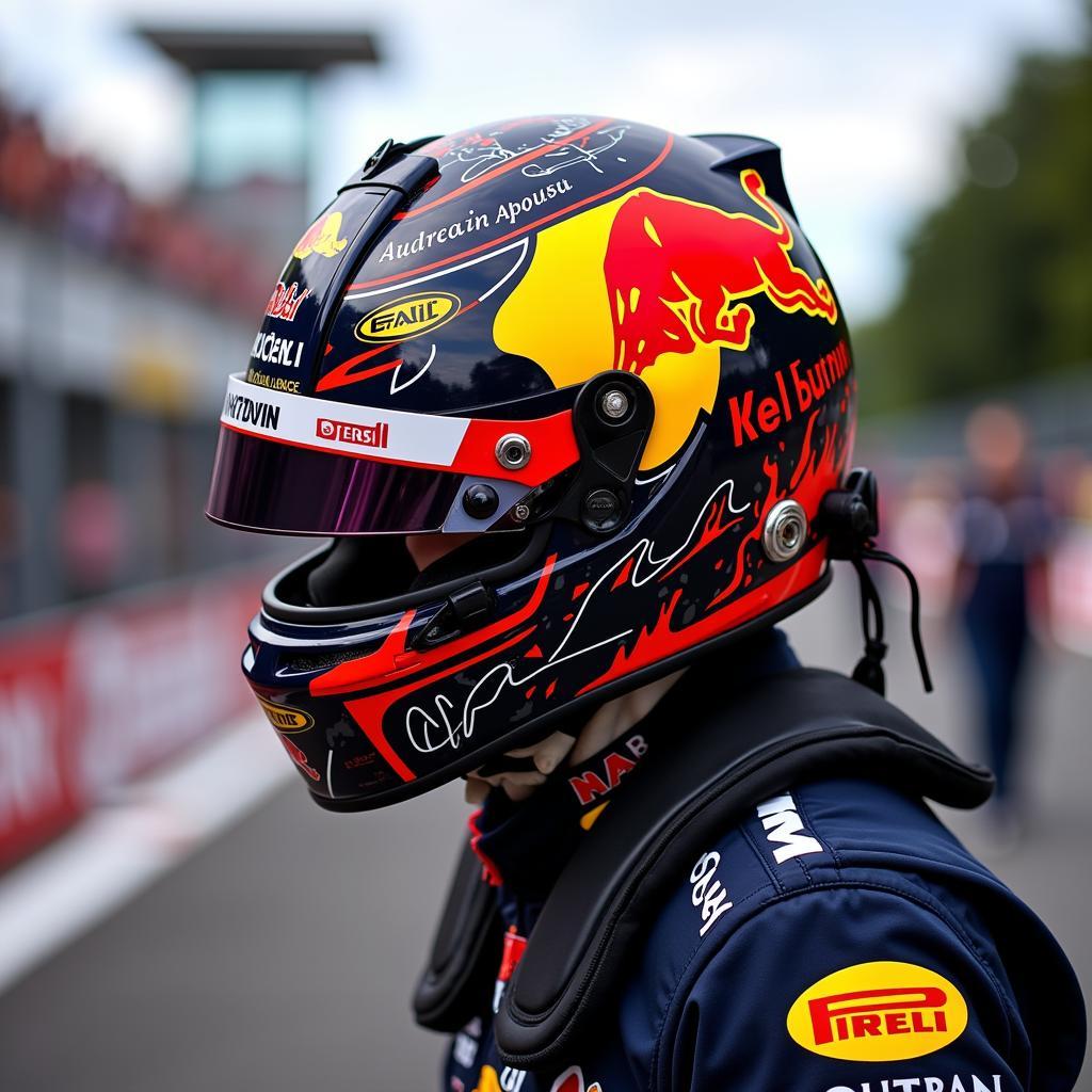 Max Verstappen's Lion Helmet