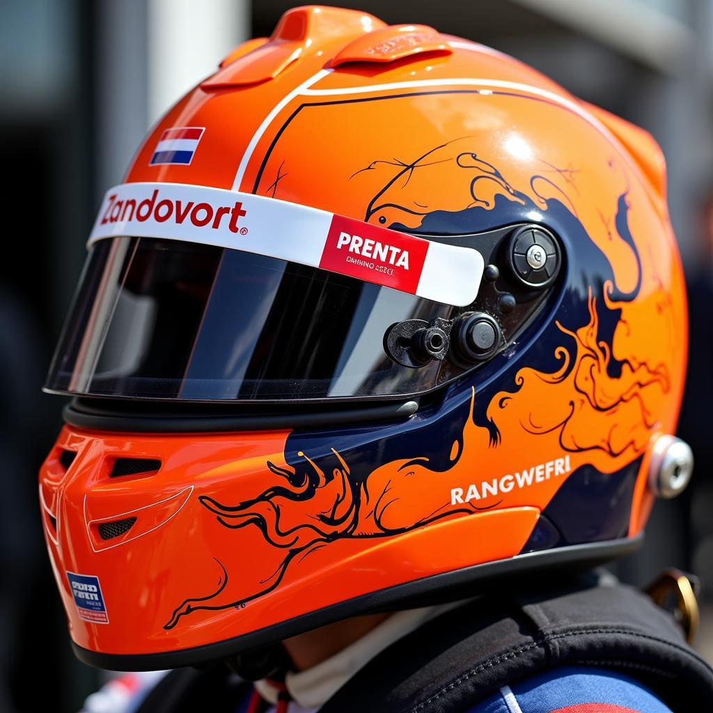 Max Verstappen's Orange Helmet