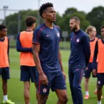 Kylian Mbappe training at Clairefontaine