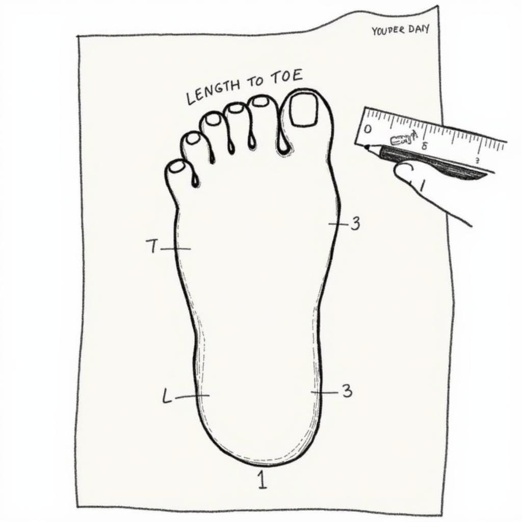 Measuring Foot for Skate Size