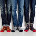 Men Wearing Colorful Socks with Jeans