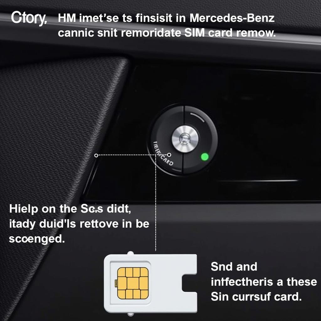 Mercedes SIM card slot location