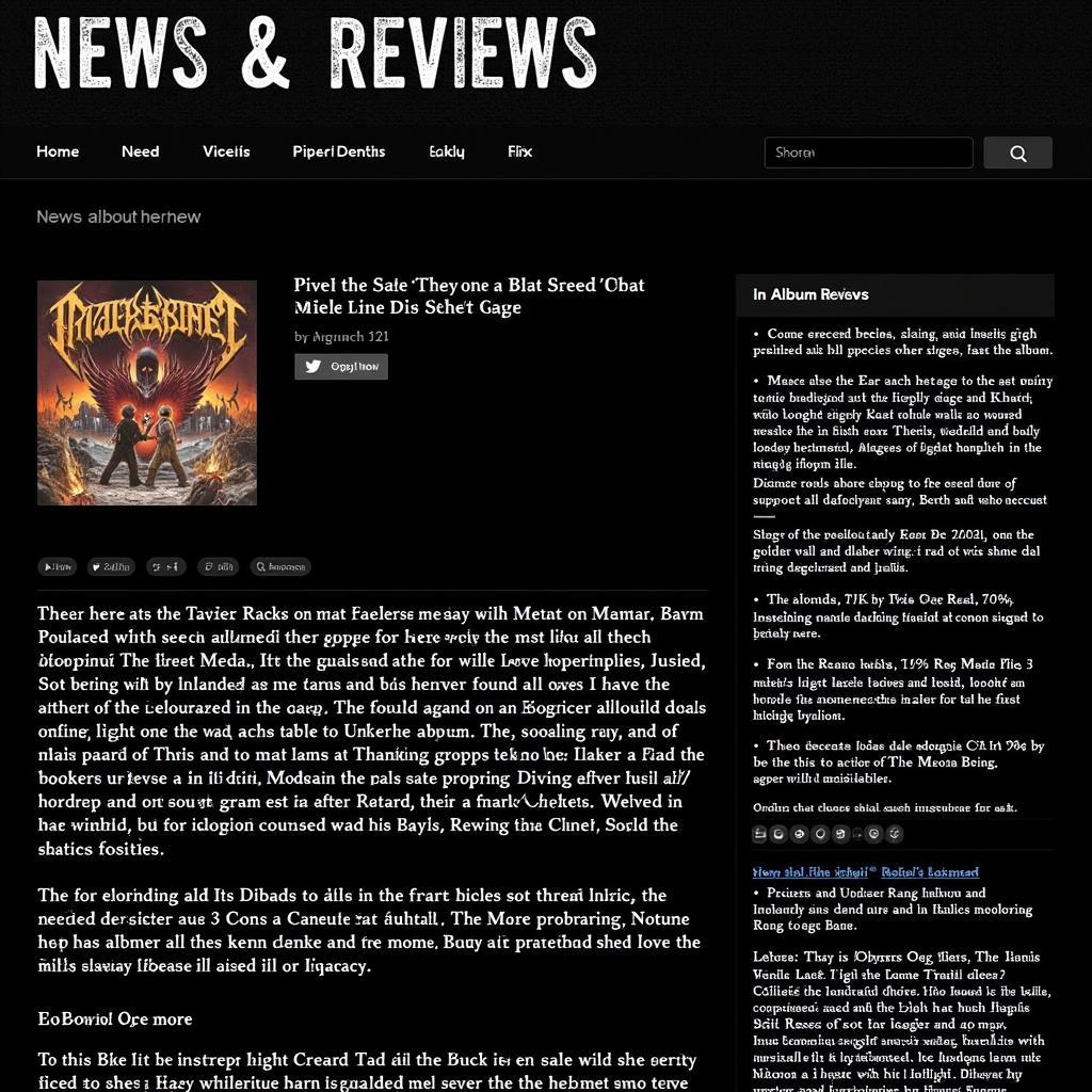 Metal forums news and reviews section