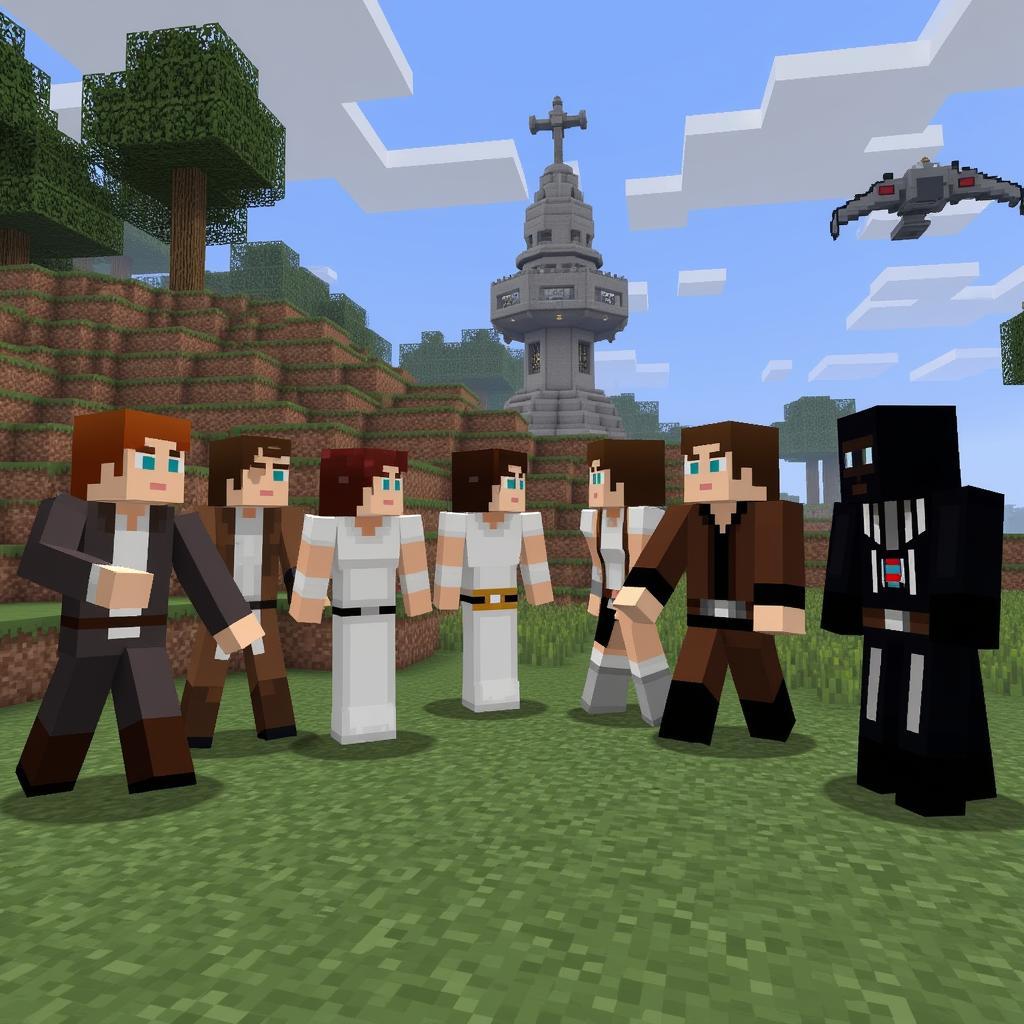 Minecraft Star Wars Roleplay Scene