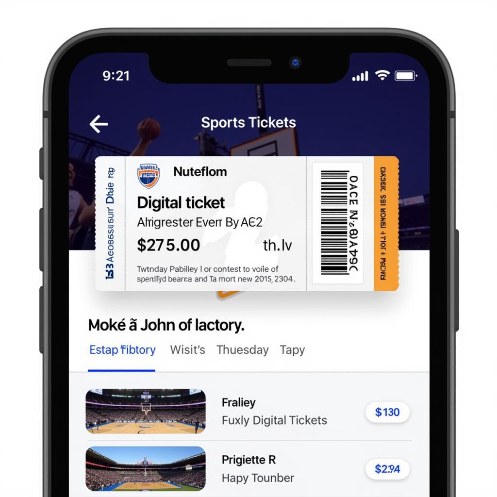 Mobile Ticketing App