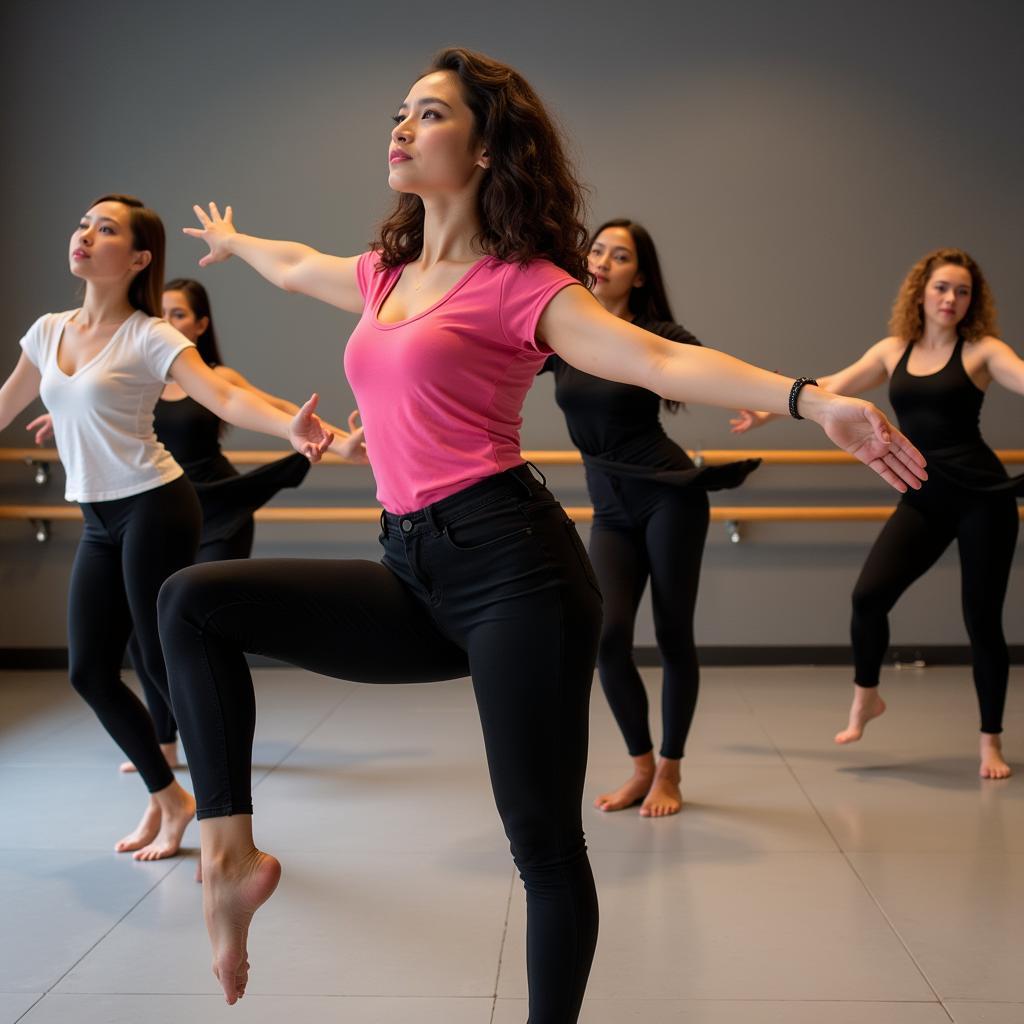 Modern Dance Class in Vietnam