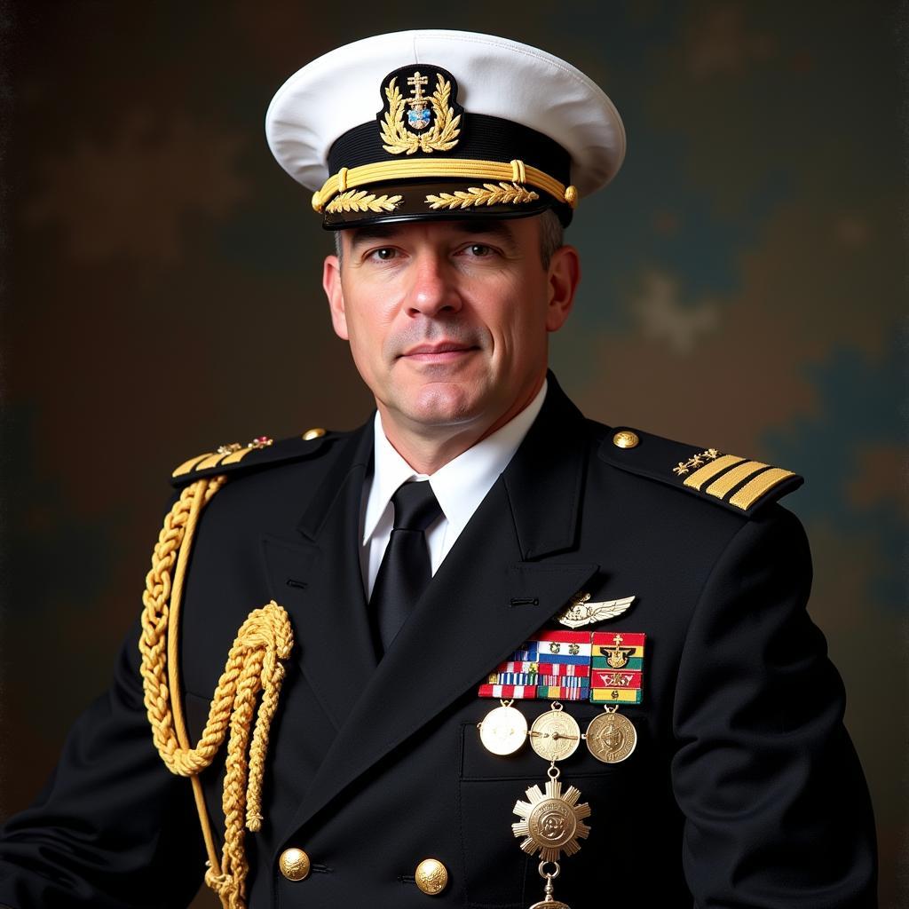 Modern-Day Admiral in Ceremonial Dress