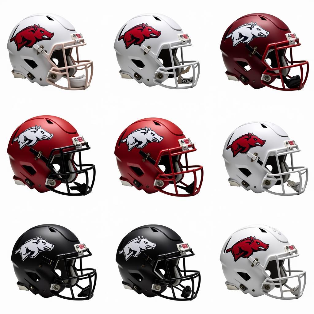 Modern Razorback Helmet Variations