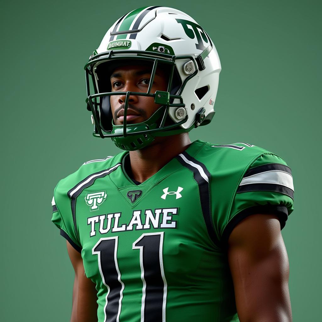 Tulane Football Uniform - Modern Interpretation