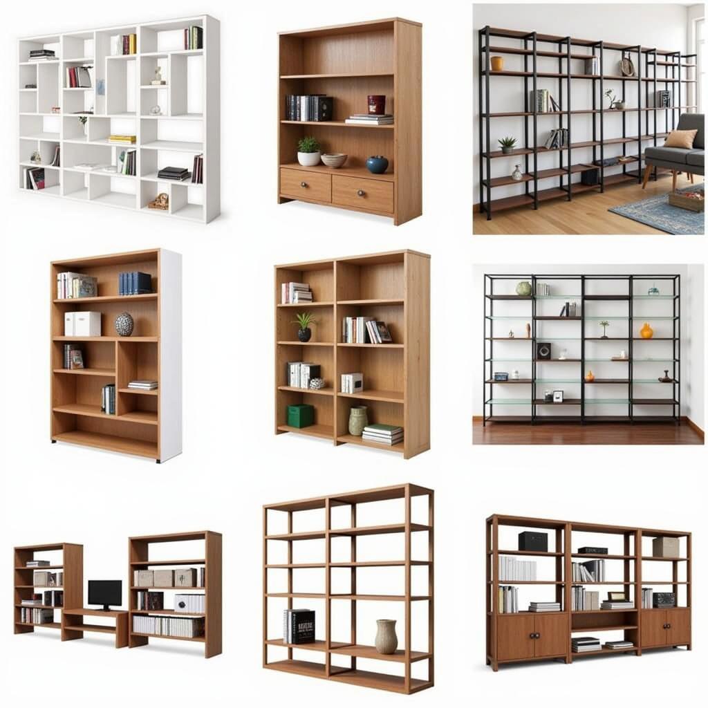 Modular Bookcase Systems in Different Styles