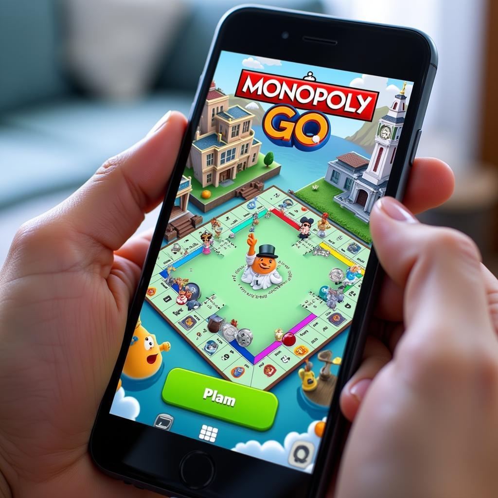 Monopoly GO gameplay on a smartphone