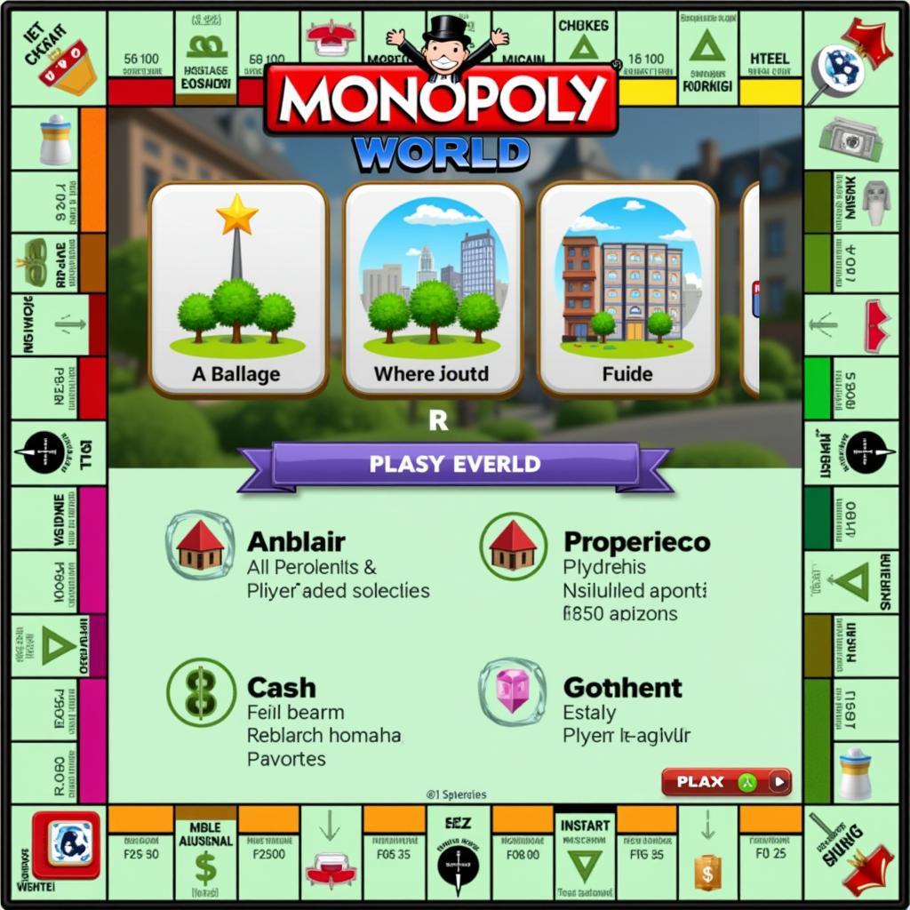 Monopoly World Game Interface