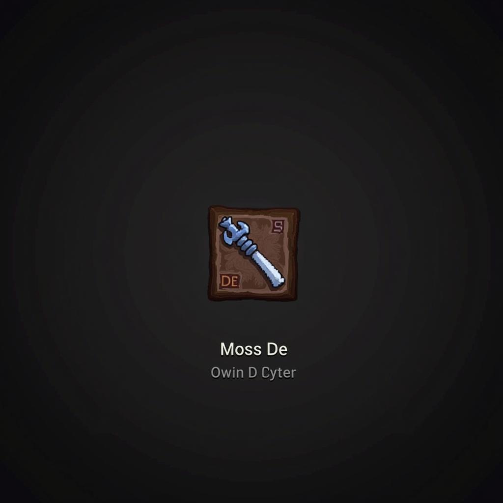 Player-Created Item Named "Moss De"