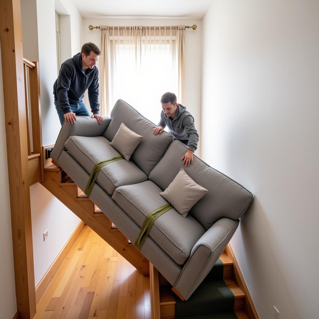 Moving Furniture Up Apartment Stairs Safely