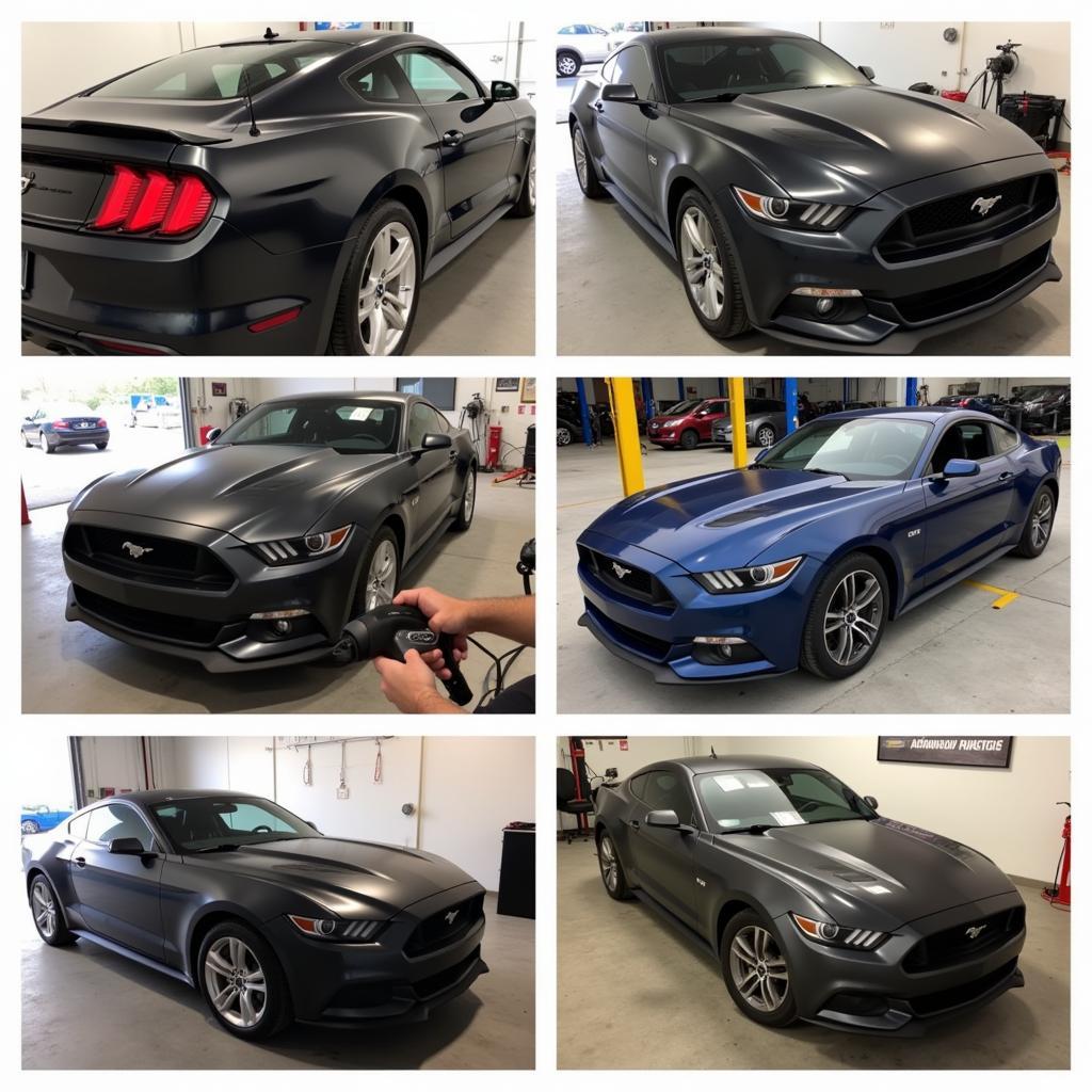 Professional Mustang Wrap Installation