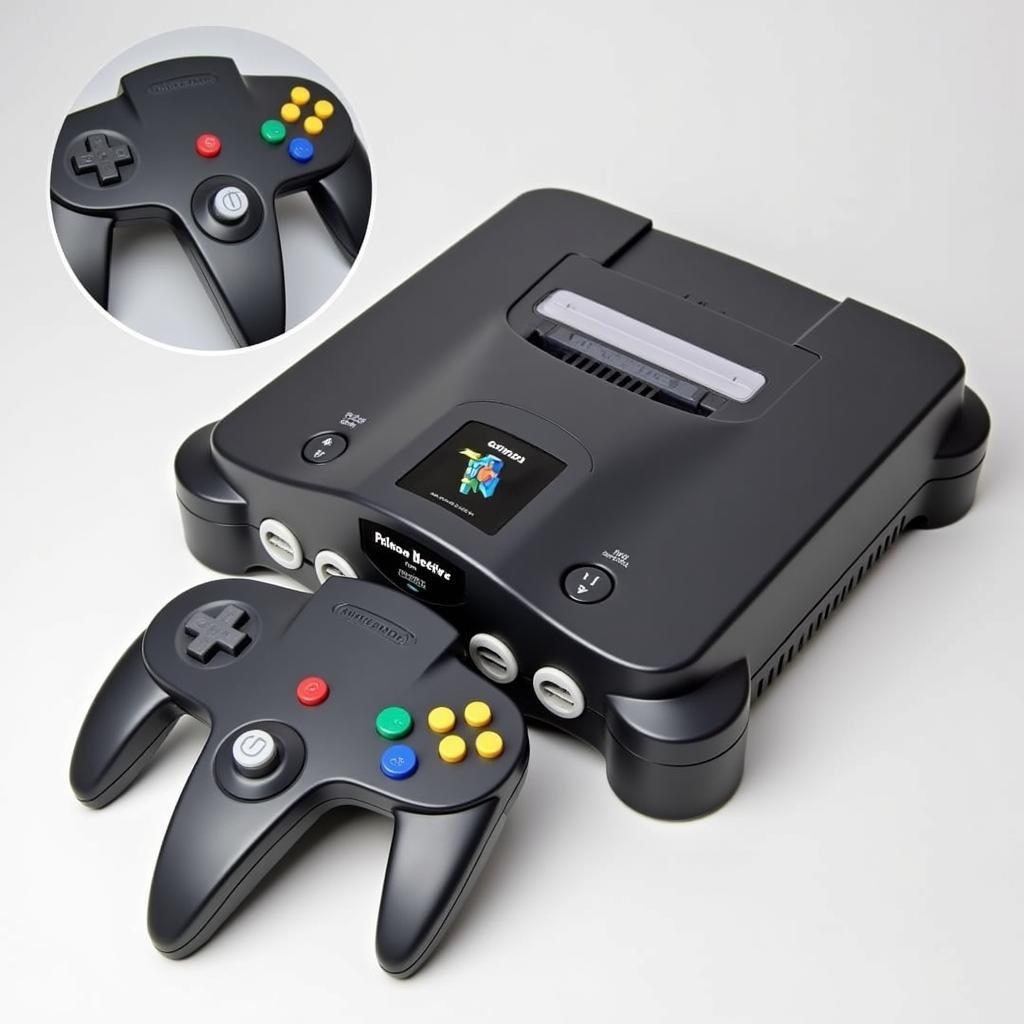 Nintendo 64 console with Expansion Pak installed