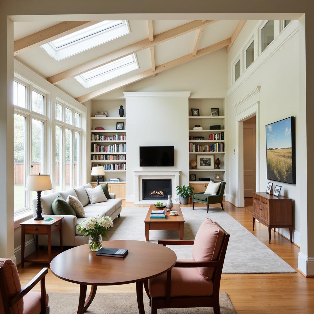 Craftsman Interior with Abundant Natural Light