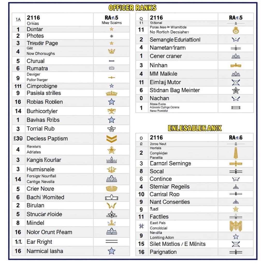 Navy Rank Structure Chart