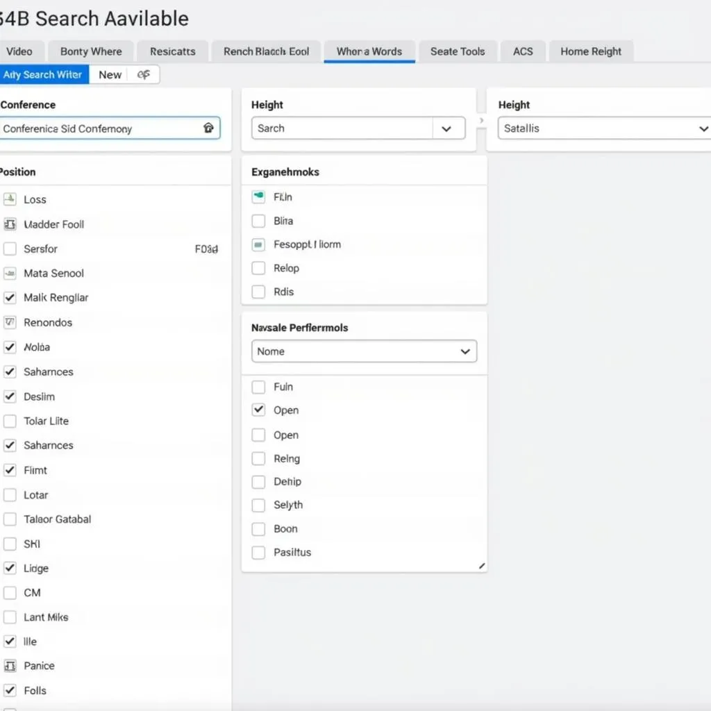 NCAA Basketball Database Search Filters